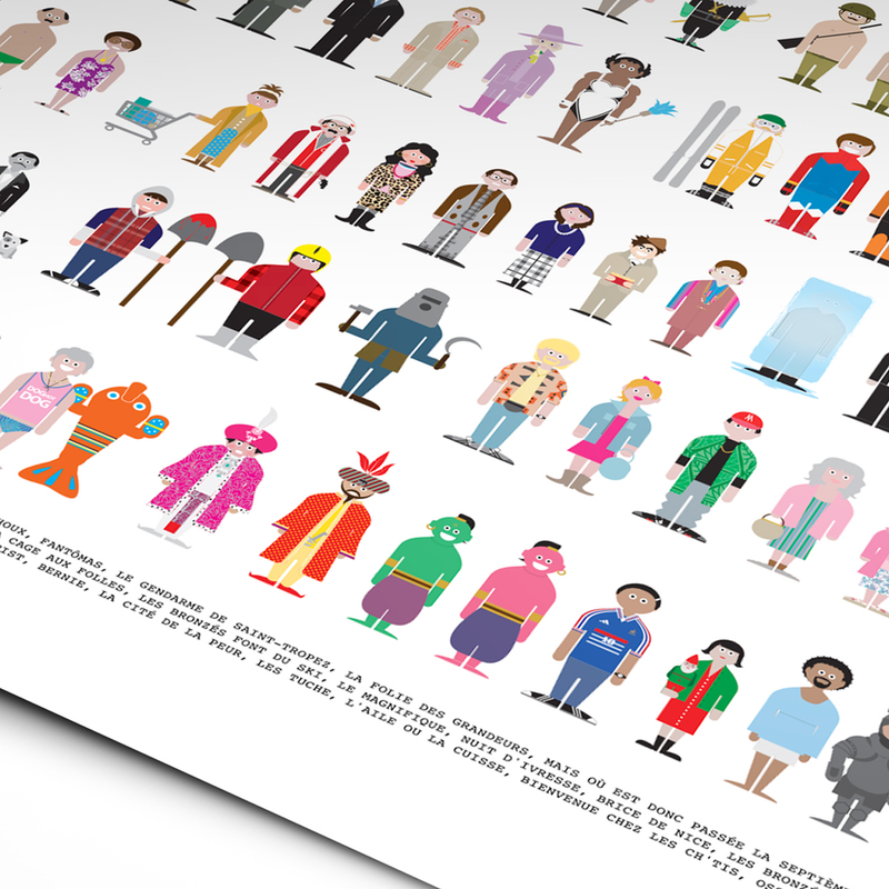 Famous Comedy Movies Locker Room Poster - 50 x 70 cm
