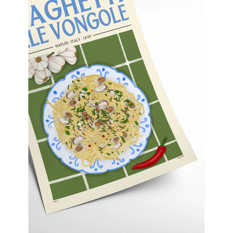 Affiche Spaghetti Alle Vongole - V2