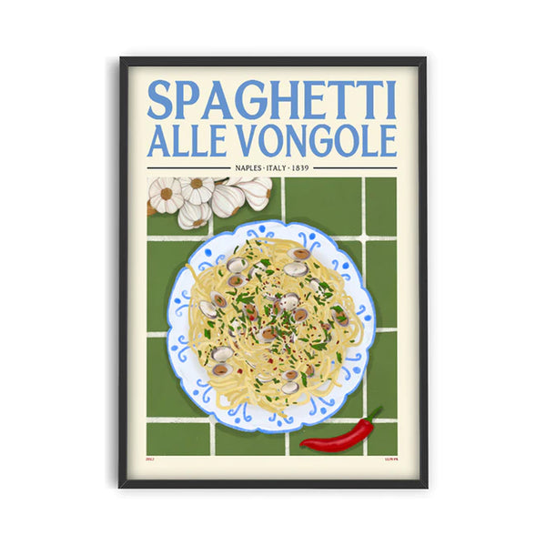 Affiche Spaghetti Alle Vongole - V2