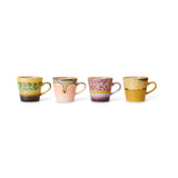 Set of 4 Americans Radiant 70's Coffee Mugs - 11.5 cm x 8.5 cm | Fleux | 7