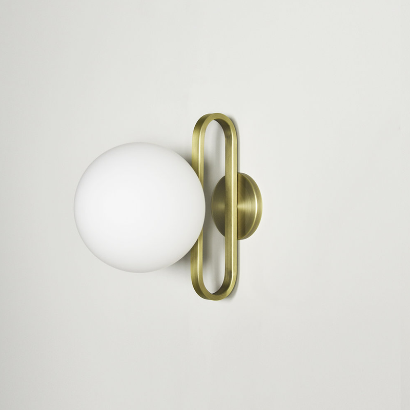 Cime Ip44 Brass Steel Wall Light - 17 cm x 18 cm x 12 cm