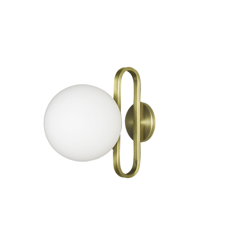 Cime Ip44 Brass Steel Wall Light - 17 cm x 18 cm x 12 cm