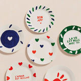 Assiette Coeurs All-Over | Fleux | 5