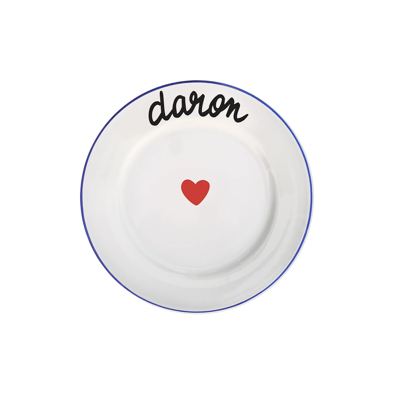 Daron Meaning daron plate - houndstooth | flowers – Fleux