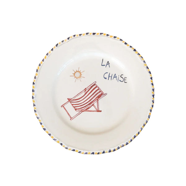 Assiette La plage - La chaise