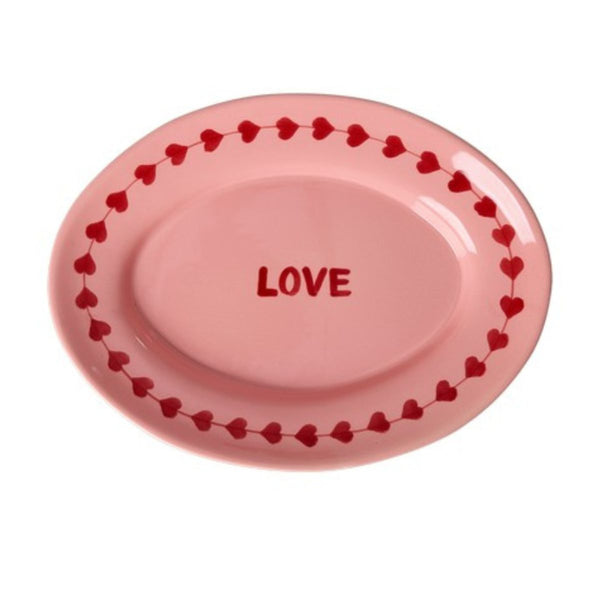 Plateau Love en céramique