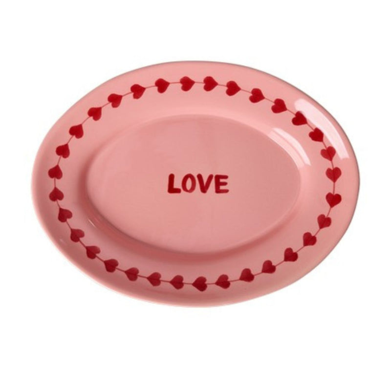 Plateau Love en céramique
