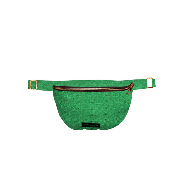 Sac Banane Custine Tweed - Vert