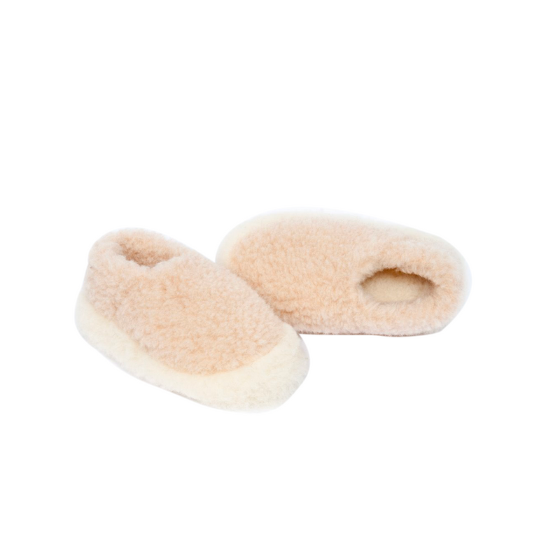 chaussons moumoutes beige fleux Fleux
