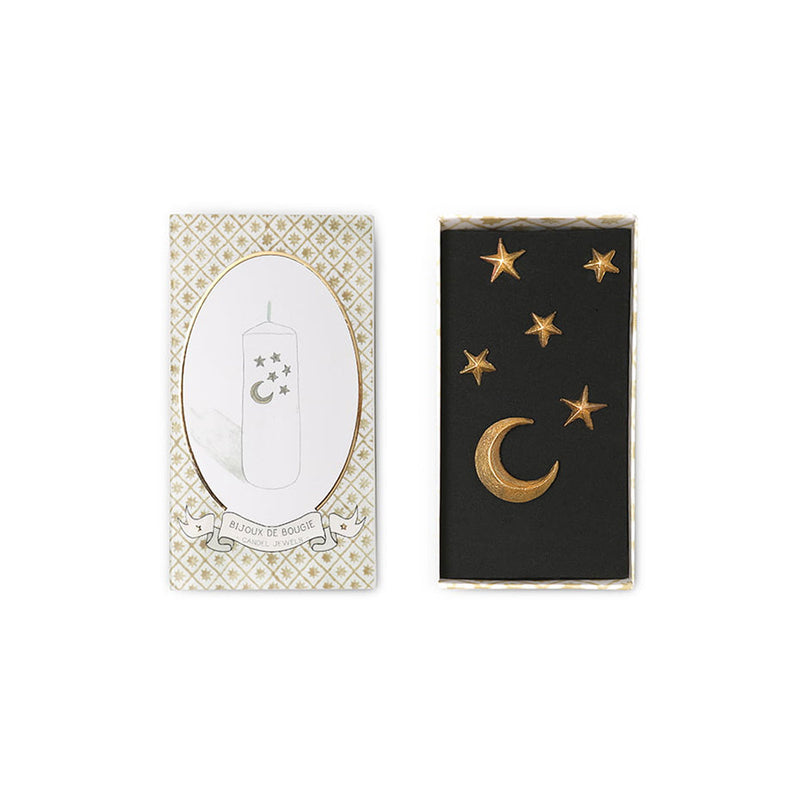 Bijou De Bougie Moon & Stars Doré