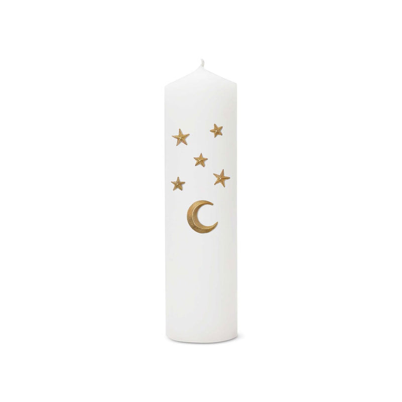 Moon &amp; Stars Gold Candle Jewel