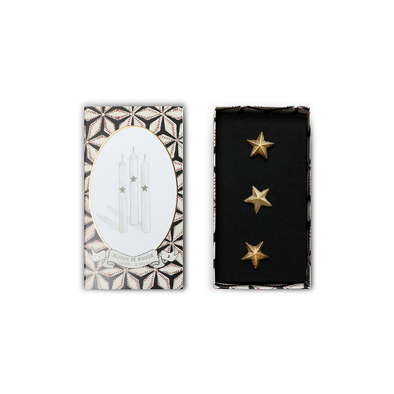 Gold Stars Candle Jewel
