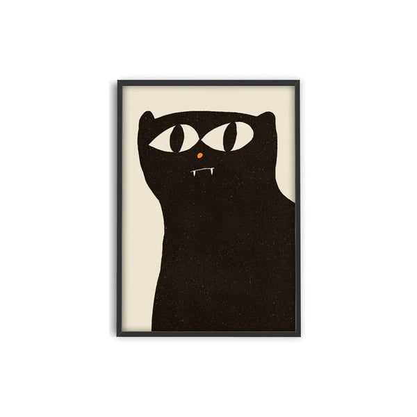 絵画 flk046250 affiche black cat - pstr studio | fleux – Fleux