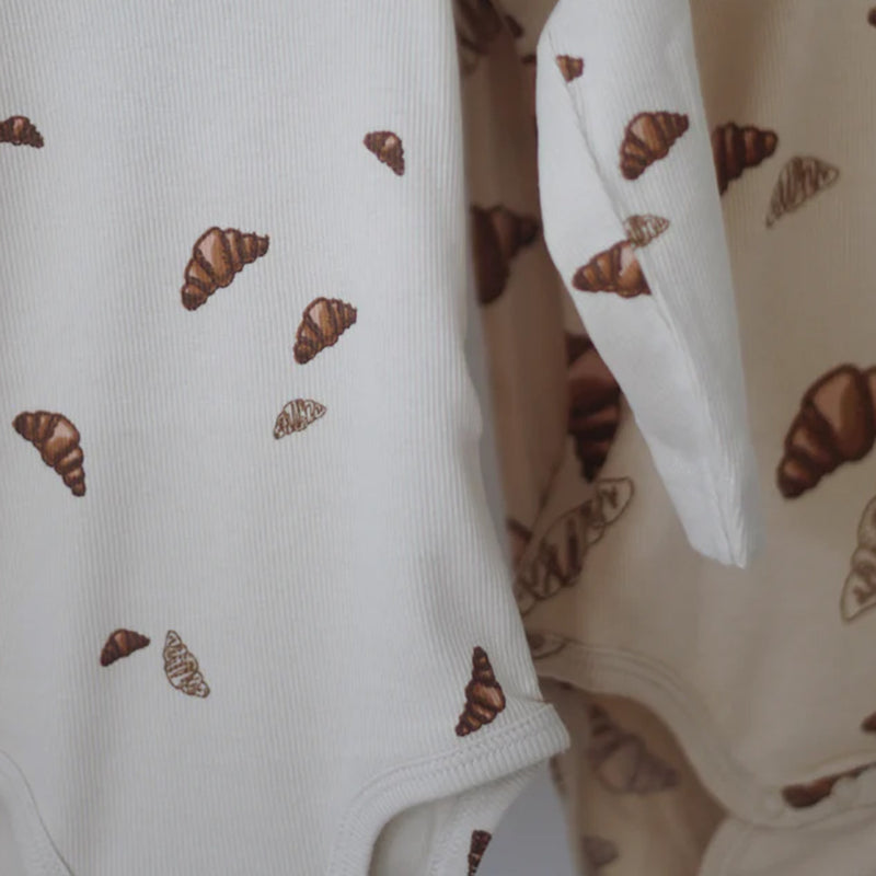 Croissants long sleeve bodysuit