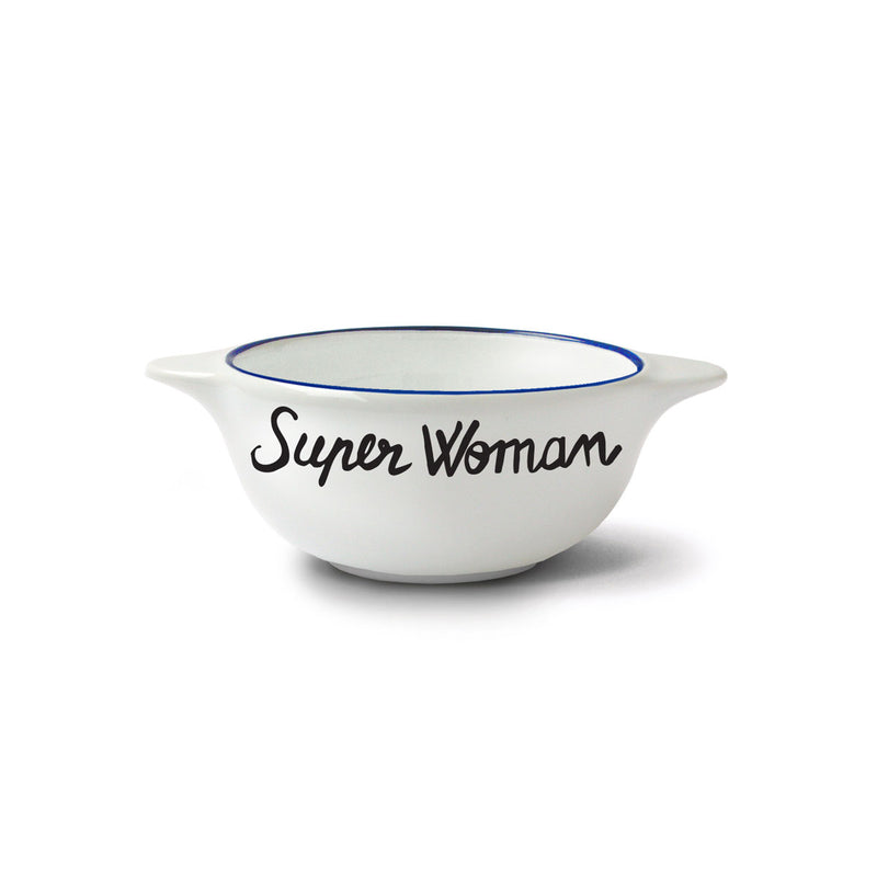 Breton earthenware bowl - Super Woman