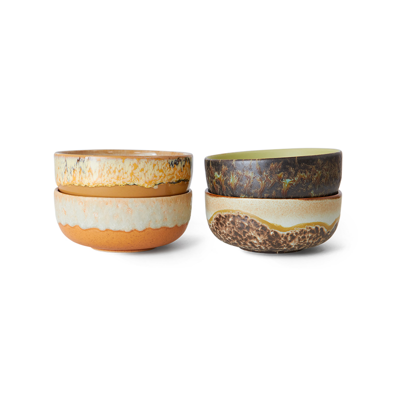 Set of 4 Drift 70s Tapas Bowls - ø 11 cm