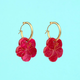 Boucles d'Oreilles Hibiscus | Fleux | 9