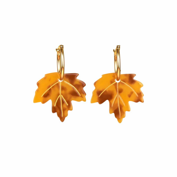Boucles D'oreilles Feuilles d'érable