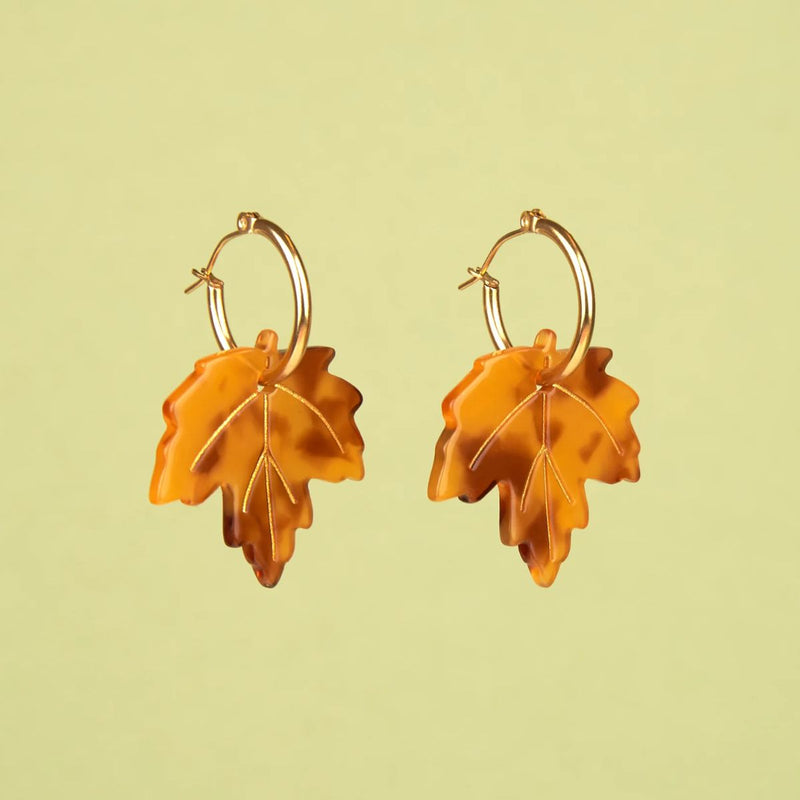 Boucles D'oreilles Feuilles d'érable