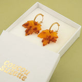 Boucles D'oreilles Feuilles d'érable | Fleux | 7