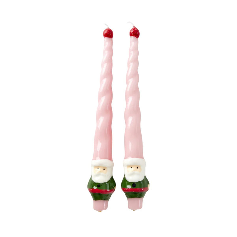 Set de 2 Bougies Santa