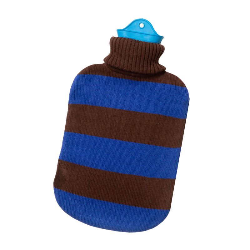 Bouillotte à Eau - Cobalt & Marron Fonce