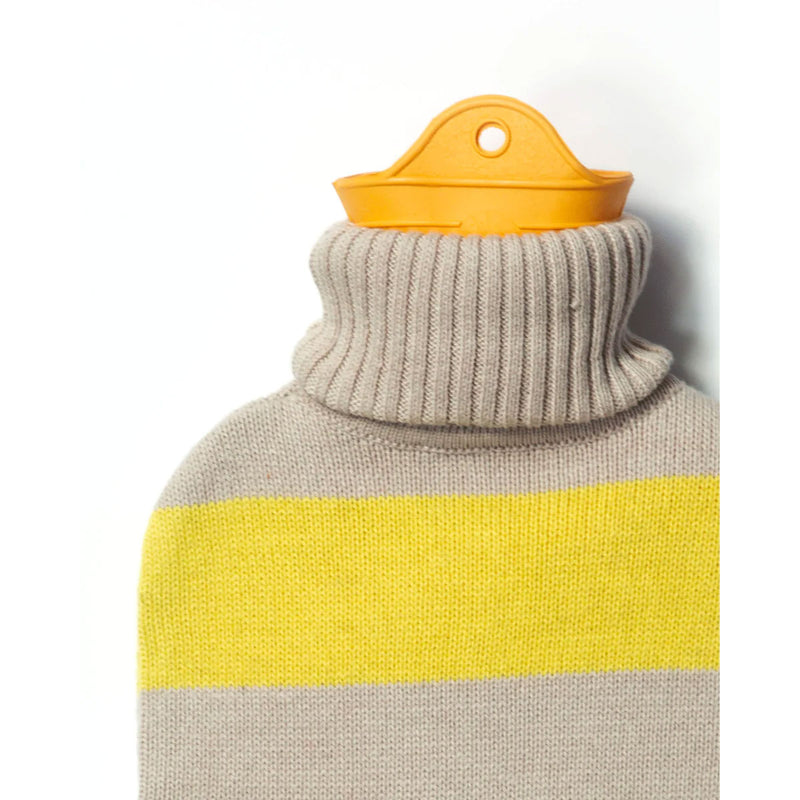 Bouillotte à Eau - Jaune & Beige