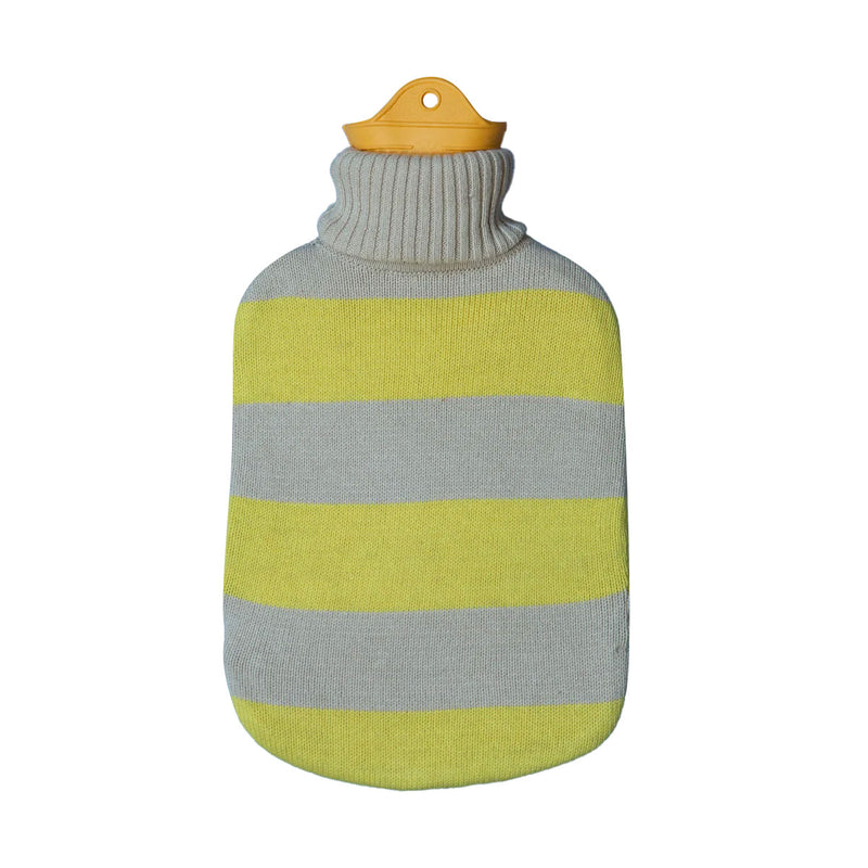 Bouillotte à Eau - Jaune & Beige