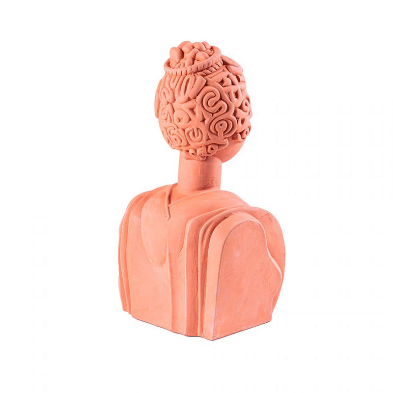 Buste Poppea - 24 cm x 20 cm x 44 cm - Terracotta