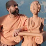 Buste Poppea - 24 cm x 20 cm x 44 cm - Terracotta | Fleux | 12