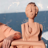 Buste Poppea - 24 cm x 20 cm x 44 cm - Terracotta | Fleux | 18