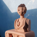 Buste Poppea - 24 cm x 20 cm x 44 cm - Terracotta | Fleux | 13