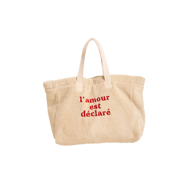 Cabas l'Amour est déclaré - Crème