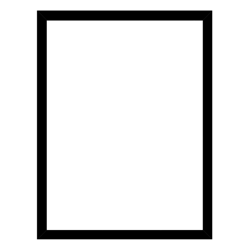 Black wooden frame - 22 x 22 cm