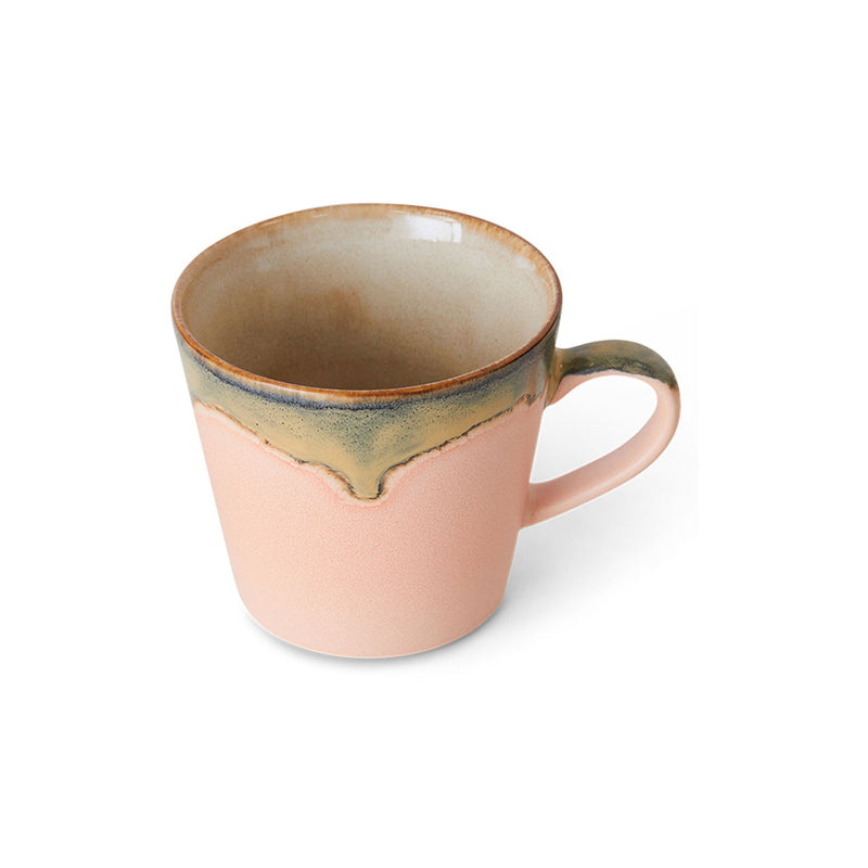 Cappuccino Blossom 70's mug - 12 cm x 9.5 cm