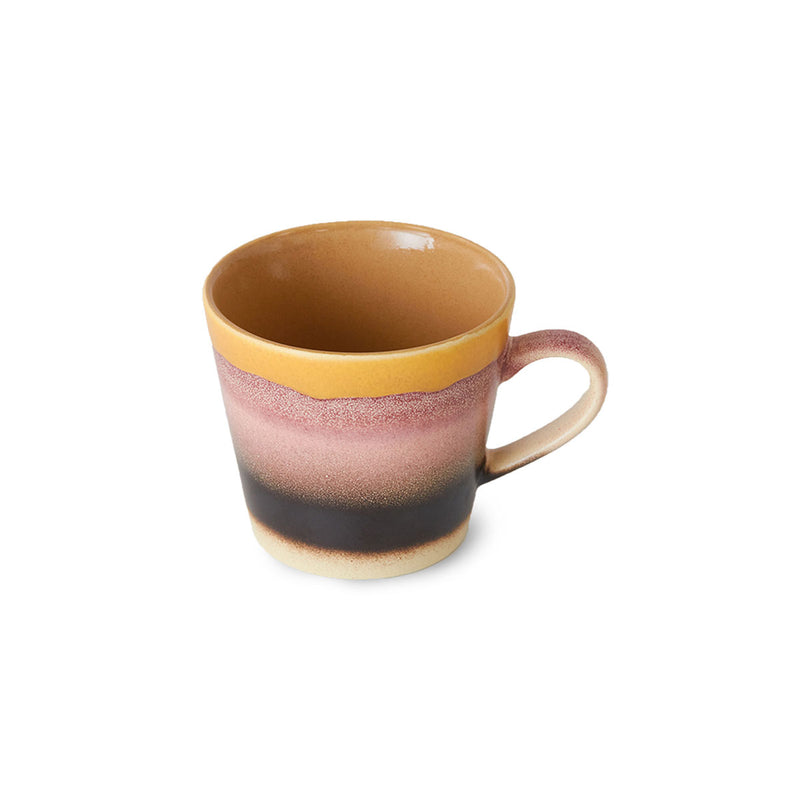 70's Sunset Cappuccino Mug - 12 cm x 9.5 cm