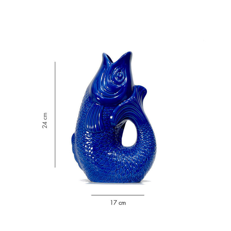 Carafe / Vase Monsieur Carafon Poisson - Azur