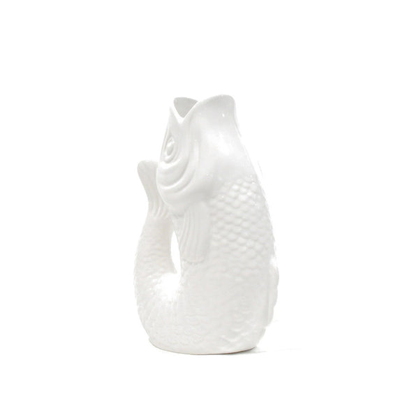 Monsieur Carafon Fish White Vase