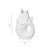 Vase Monsieur Carafon Fish Blanc | Fleux | 13