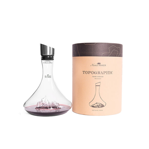 Mont Blanc Topographic Wine Decanter