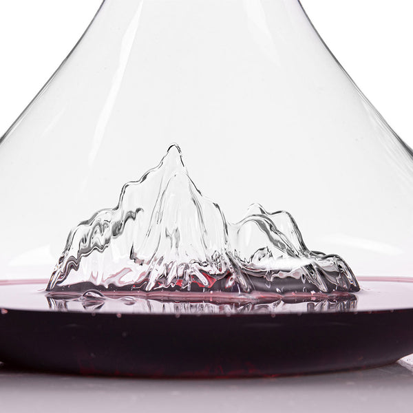 Mont Blanc Topographic Wine Decanter