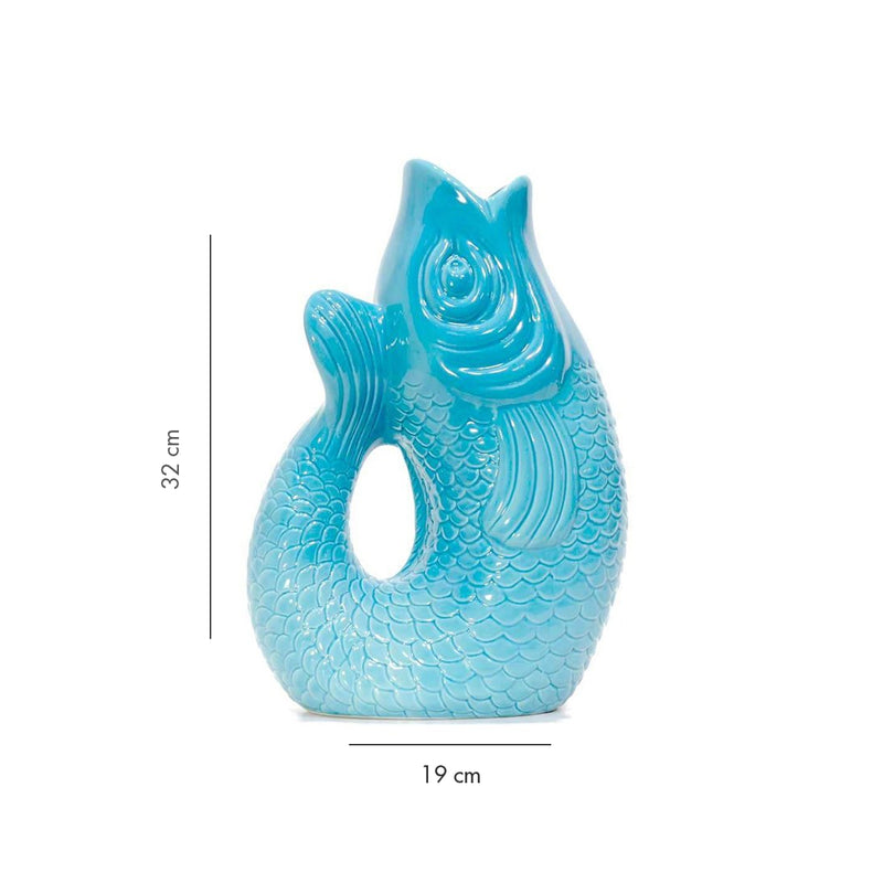 Carafe / Vase Monsieur Carafon Poisson - Lagoon