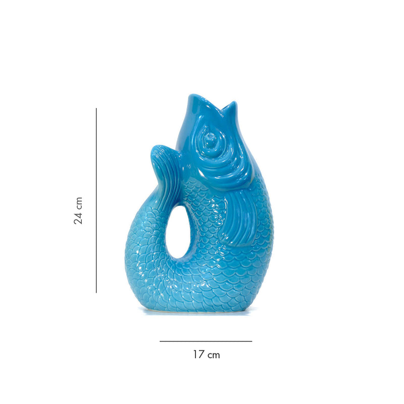 Carafe / Vase Monsieur Carafon Poisson - Lagoon