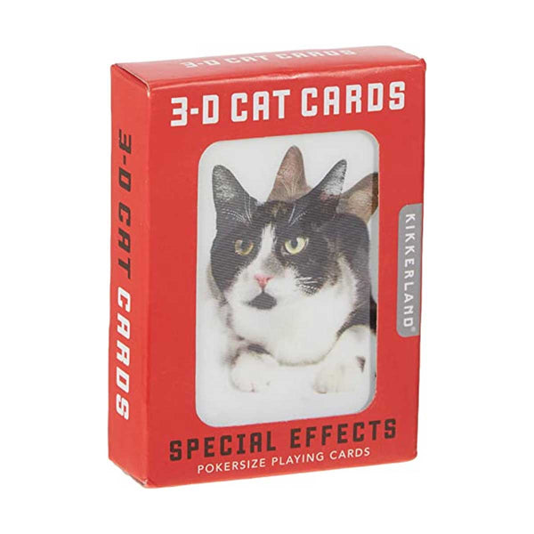 3D Cats Playing Cards