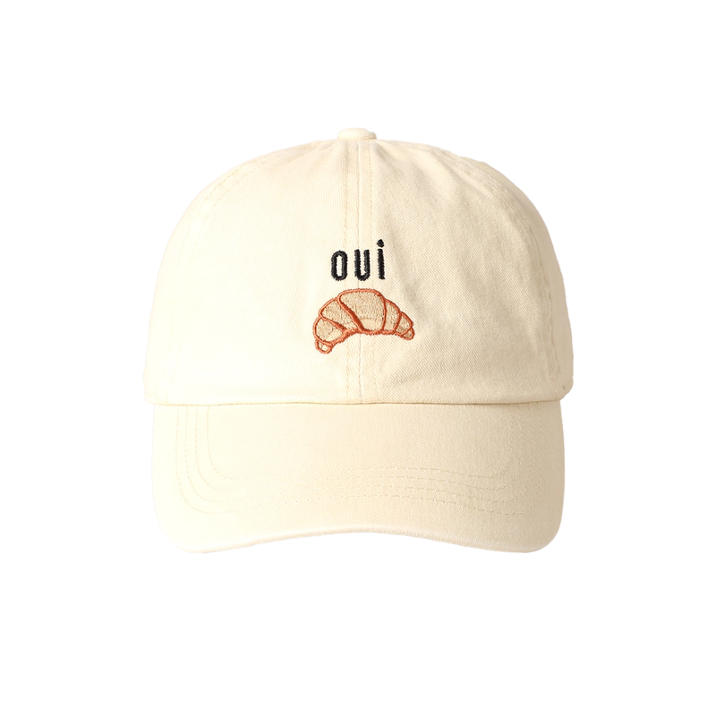 Casquette Broderie Oui Croissant