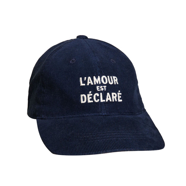 Casquette l'Amour est Déclaré Côtelé - Navy