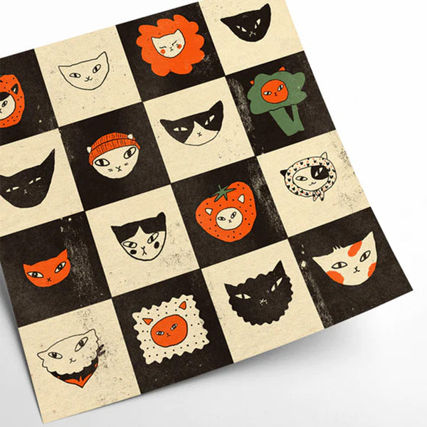 Affiche Cat Bingo II - 50 x 50 cm