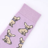 Chaussettes Chihuahua Opaque - Lilas | Fleux | 7