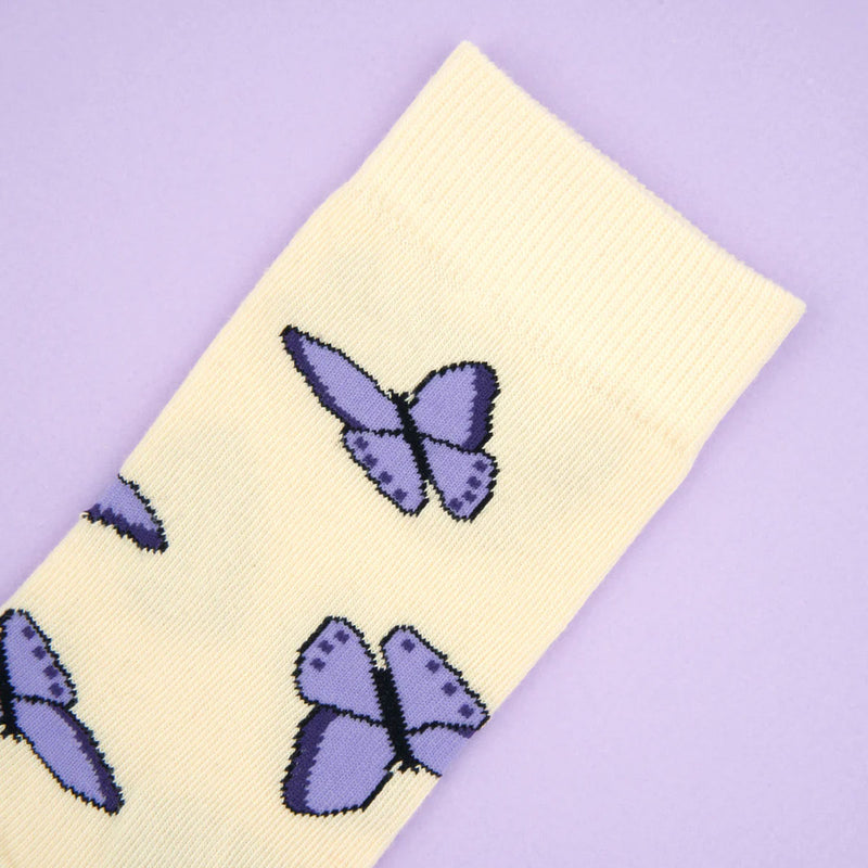Butterfly Socks - Mauve