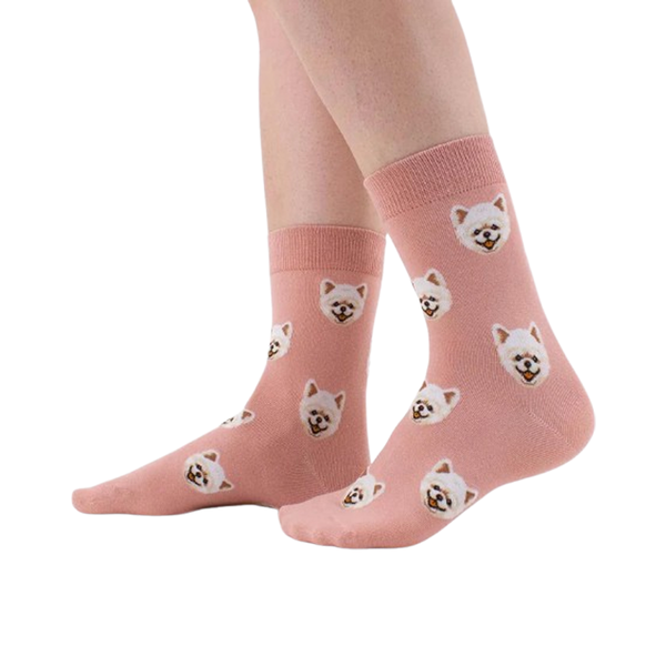 Spitz Long Socks - Pink